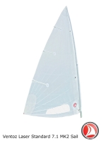 Ventoz Laser Standard MK2 Zeil  7.1 (ILCA 7) - Wit