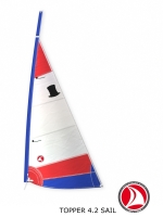 Ventoz Topper Zeil (4.2 m2) - Wit-Rood-Blauw