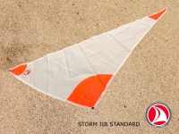 Ventoz Stormfok (3 m2) - Wit met Oranje Patches