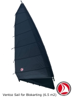 Ventoz strandzeil 6.5 m2 (blokarten)- All Black